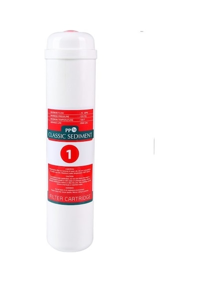 Su Arıtma Cihazı Inline 5 Mikron Sediment Spun Filtre Kapalı Kasalı Cihazlar Için 1. Aşama Filtresi