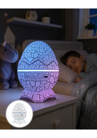 Dinozor Yumurta Gece Lambası Uczzzdinazoryumurta-10 Mor