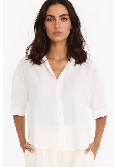 DeFacto Loose Fit Modal Kısa Kollu Gömlek F7080AX25SMER105