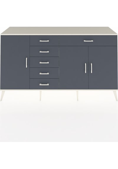 Kronos Konsol 3 Raflı 6 Çekmeceli 3 Kapaklı 176x59x99 Aytaşı-antr Aytaşı-antrasit