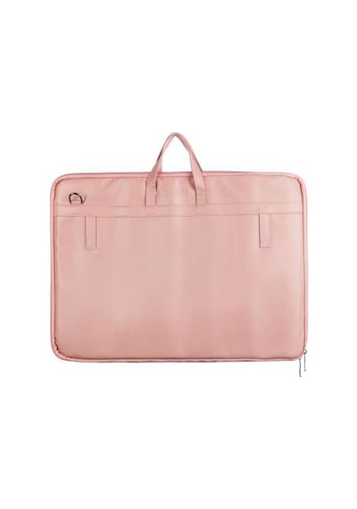 Bback Proje Çantası 40 X 56cm / Köpük Astarlı / Askılı / T Cetveli Takılabilir Suni Deri Soft Pembe