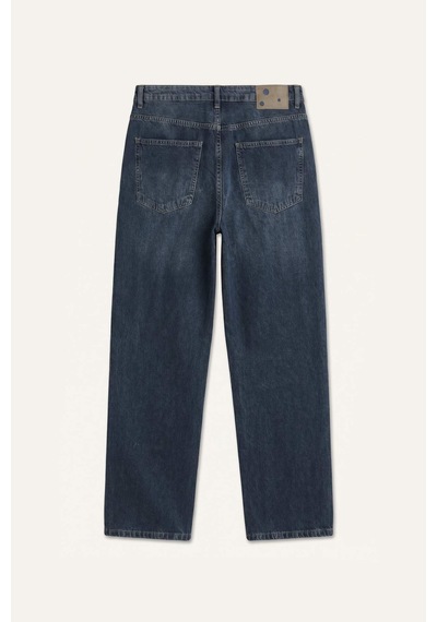 Defacto %100 Pamuk Baggy Fıt Lacivert Pantolon I3390ax26hsnm34 Mavi-nm34