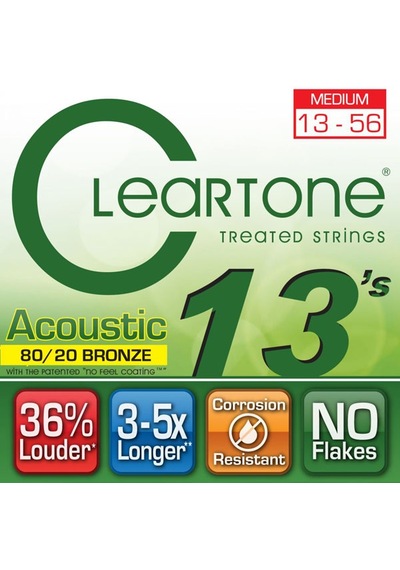 Cleartone 8020 Bronze Medium 13-56 Takım Tel Akustik Gitar Teli0