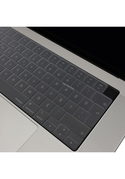 Macbook Türkçe Q Klavye Koruyucu Silikon Kılıf Kapak Macbook Air 13,6-15,3 Pro 14-16 İnç Uyumlu