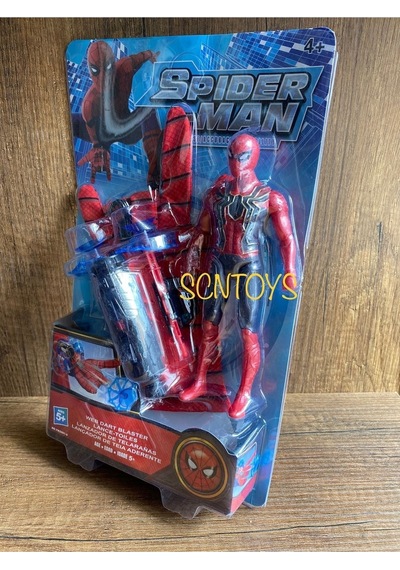 Örümcek Adam Ok Atan Ağ Fırlatan Eldiven Ve Spiderman Figür Oyuncak Set
