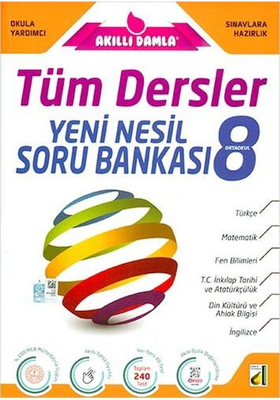 Damla Yayınları 8. Sınıf Lgs Yeni Nesil Tüm Dersler Soru Bankası