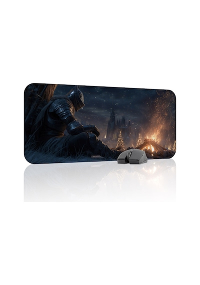 Dark Souls Kaymaz Dikişli Kauçuk Oyuncu Mousepad V5 - 70x30 Xl Gaming Mouse Pad Fare Altlığı