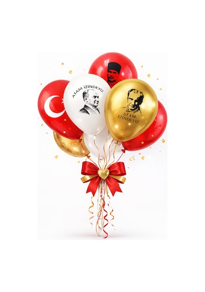 Beysüs Atatürk Baskılı Lateks Balon Ata Balon 12li Standart