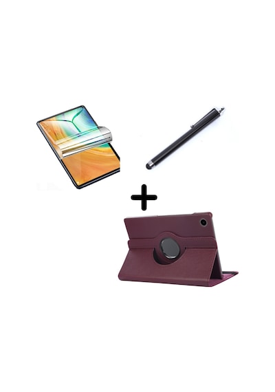 Lenovo Tab M10 3. Nesil Tb-328fu T610 Kılıf Dönen Tablet Kilifi Ekran Koruyucu+kalem