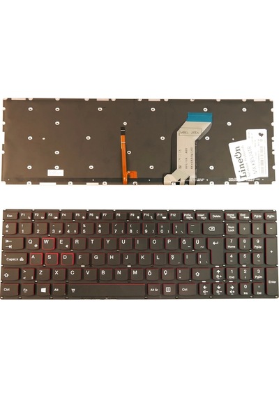 Lenovo Y700-15ısk Y700-15acz Notebook Klavye Işıklı