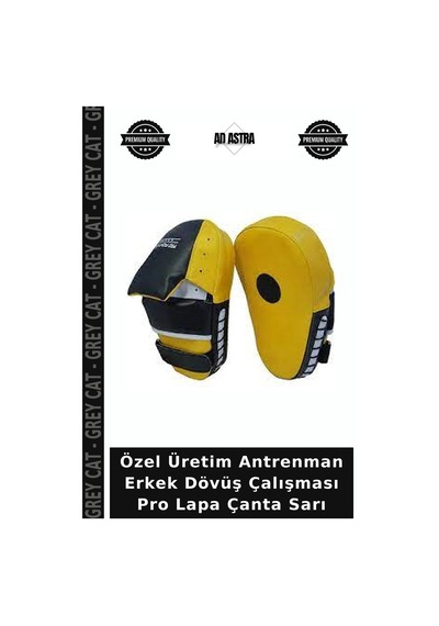 Grey Cat Özel Üretim Antrenman Erkek Dövüş Çalışması Pro Lapa Çanta Sarı Diğer