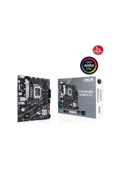 Asus Prime B760m-k D4 Intel B760 Soket 1700 Ddr4 5333 Oc Mhz Matx Gaming Oyuncu Anakart Kdo