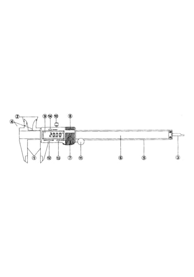 Gfb Dijital Kumpas Büyük Ekran 150 Mm Kod:1051