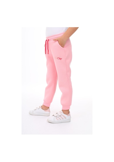 Kız Çocuk Nakış Baskılı Beli Paçası Lastikli Cepli Basic Jogger Eşofman Altı 3 İplik Şardonlu Pembe Kız Çocuk Nakış Baskılı Beli Paçası Lastikli Cepli Basic Jogger Eşofman Altı 3 İplik Şardonlu Pembe