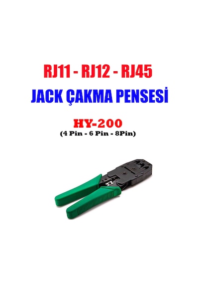 Rj45 Jack Çakma Pensesi Rj45 - Rj11 - Rj12 Pensesi