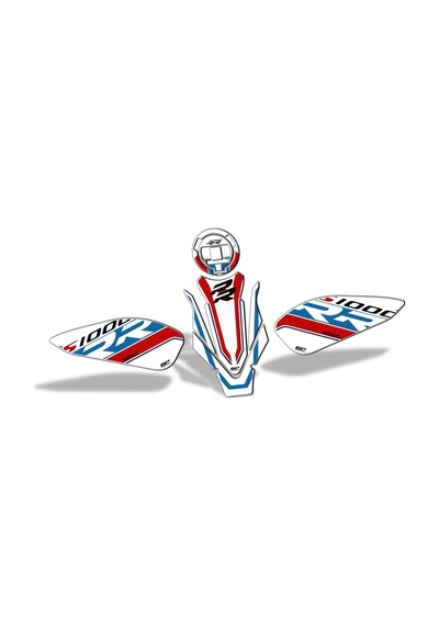 GP Kompozit BMW S 1000 RR 2019-2024 Uyumlu Tank Pad Seti Beyaz