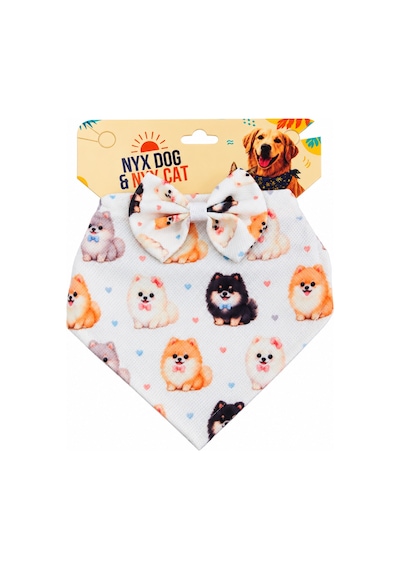 Fiyonklu Poodle Desenli Fular