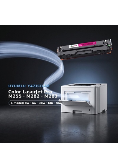 Hp Color Laserjet Pro Mfp M283fdw Uyumlu  Toner Çipli W2213a Kırmızı