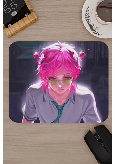 Saiki Kusuo Anime V3 - 22x18 Gaming Kauçuk Kaymaz Taban Mouse Pad Fare Altlığı