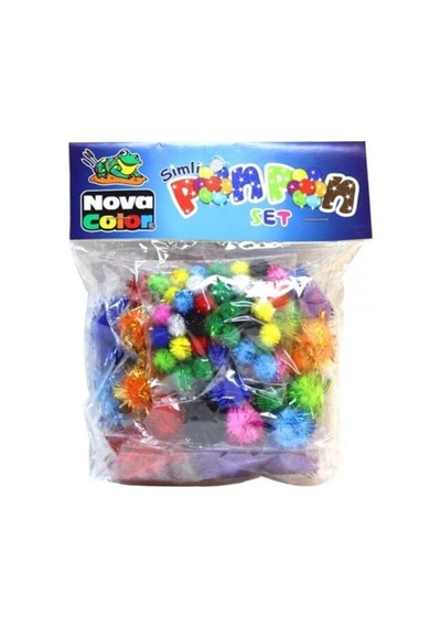 Simli Ponpon Seti 10mm-20mm-30mm - 2 Paket