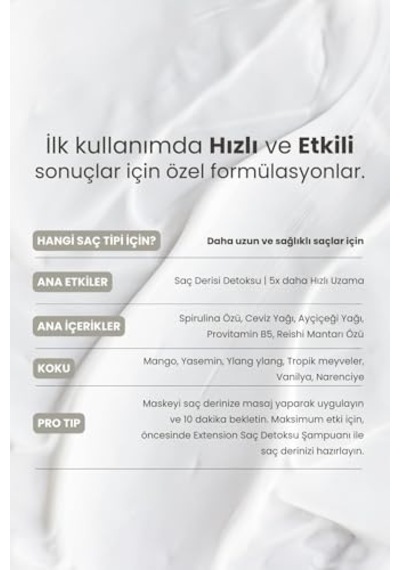 Extension Saç Derisi Maskesi 350 Ml Arındırma & Kök Desteği