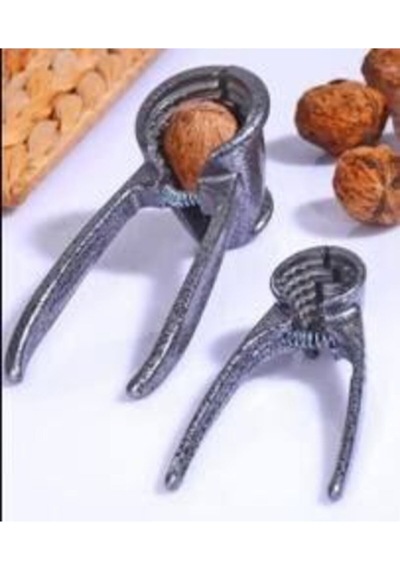 Metal Ceviz Ve Fındık Kıracağı 2li Set Beyaz
