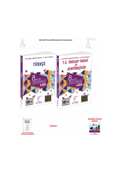 Karekök 8. Sınıf Lgs Türkçe Soru Bankası 2 Kitap Seti