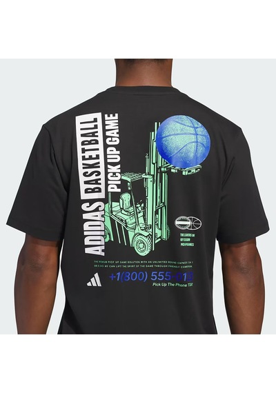 Black Adidas Erkek Basketbol T-shirt Sum Novelty T 1 Jı7107 Siyah
