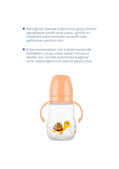 Babyjem Damlatmayan Suluk Alıştırma Bardağı 250 ml Turuncu