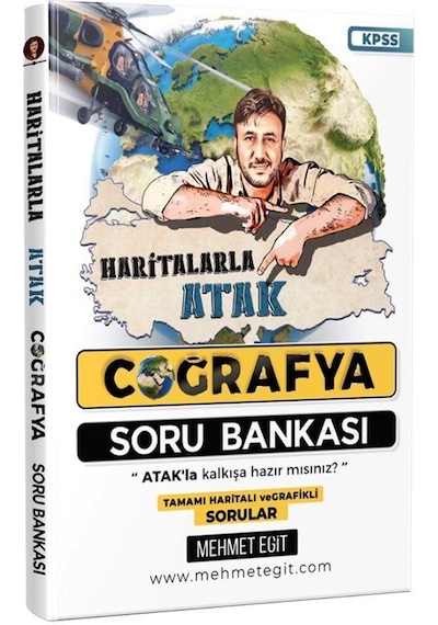 2023 KPSS Coğrafya Haritalarla Atak Soru Bankası - Mehmet Eğit - Mehmet Eğit