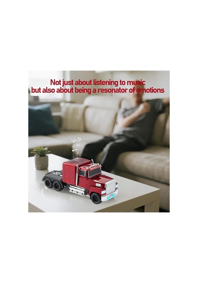 Klasik Görünümlü Nostaljik Kamyon Bluetooth Hoparlör Fm Radyo Speaker Kırmızı - 906765329