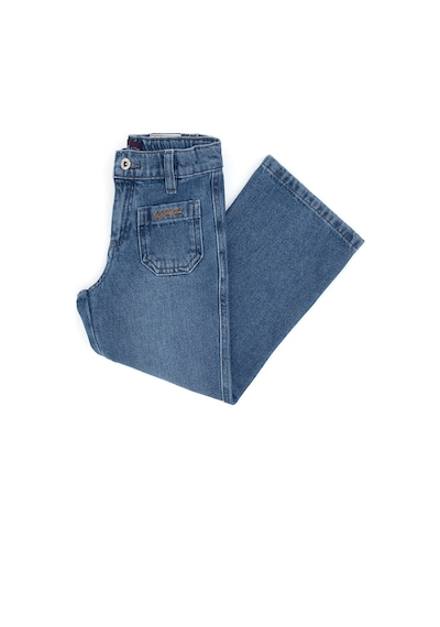 U.S. Polo Assn. Kız Çocuk Açık Mavi Flare Fit Jean Pantolon 50317882-DN0003