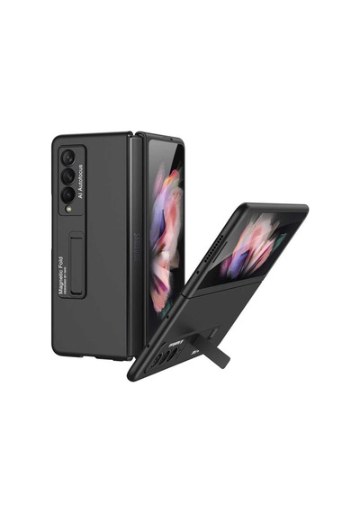Galaxy Z Fold 3 Kılıf Zore Z-Stand Kılıf Siyah