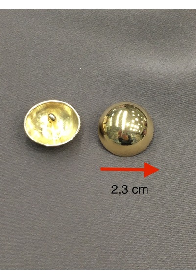Kaban Trençkot Düğmesi Takımı Bombeli Gold 6 Lı Set 2,3 Cm 527715