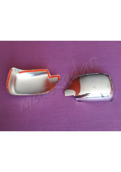 Woc Chrome Renault Kangoo Krom Ayna Kapağı 2002-2007 2 Parça Abs