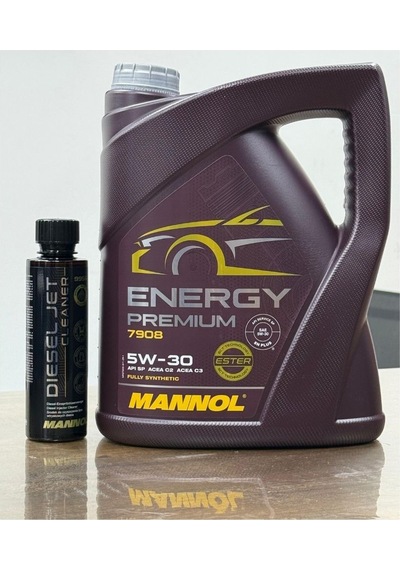 Mannol 5W-30 Energy Premium Ester Motor Yağı Ve Dizel Enjektör Temizleyici Katkı