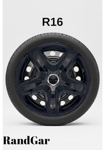 Kia Sephia 16 İnç Jant Kapağı 4 Adet Siyah S105 Rand