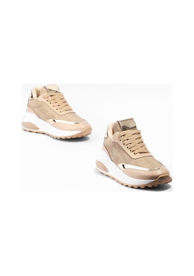 Paris Bej Bağcıklı Sneaker Lj698-bej Bej