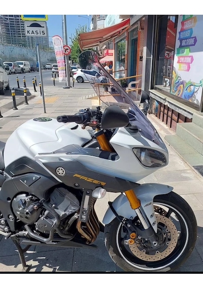 2011-16 Yamaha Fazer8 Uzun Ön Cam Zeus Açık Füme 61cm 4mm Fazer 8