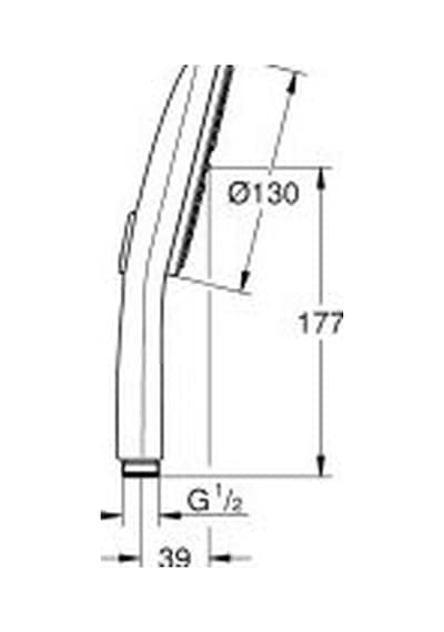Grohe Rainshower Aqua El Duşu 3 Püskürtme - 1016760000 Gümüş