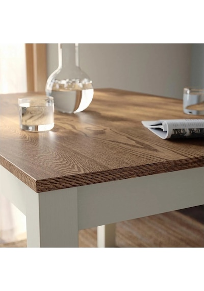 Ikea Bej Geniş Yemek Masası - Mutfak Masası