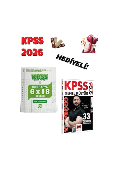 2026 Kpss Coğrafya 33 + 6 Deneme Seti 2 Kitap Bigelio Ve Yargı Ya