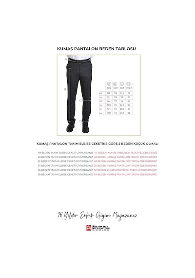 Klasik Kesim Mevsimlik Lacivert Renk Erkek Kumaş Pantolon