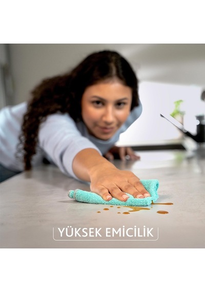 Vileda Pro Clean Aktif Enzimli Mikrofiber Temizlik Bezi, 3'lü Paket Genel