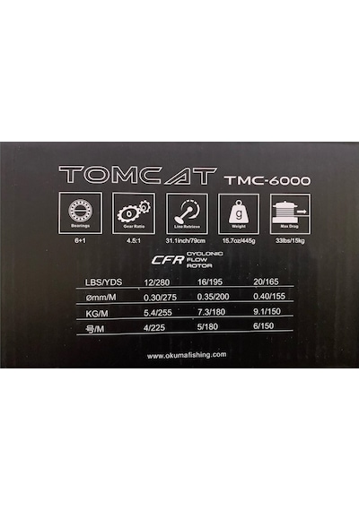 Okuma Tomcat Tmc-6000 6+1bb Olta Makinesi