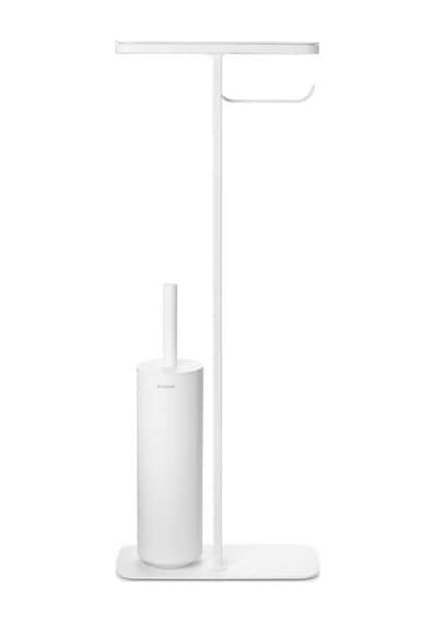 Brabantia Mındset Fresh Whıte Standlı Organizer, Tuvalet Kağıdı Tutucusu Ve Tuvalet Fırçası Beyaz
