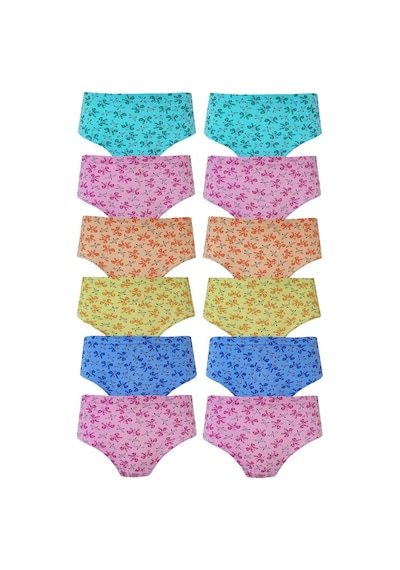 Seher Yıldızı 12 Li Kız Çocuk Pamuklu Empirme Slip Külot