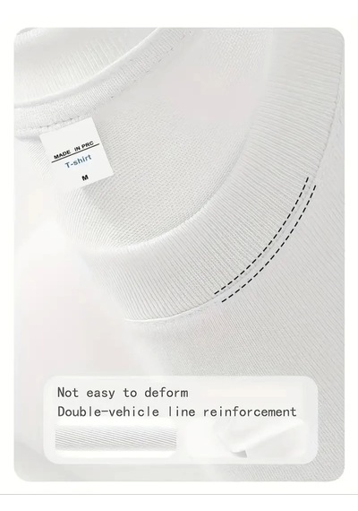 Modi Baskılı Oversize Bisiklet Yaka T-shirt - Beyaz - Mymg159023