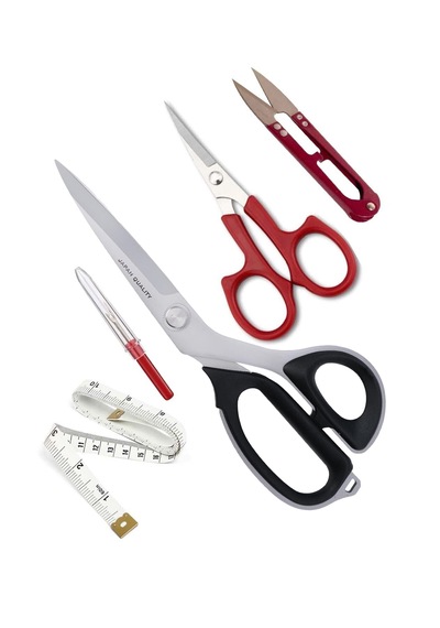 7250 Titanyum Uçlu Plastik Saplı Kumaş Kesim Makası Set 25 Cm