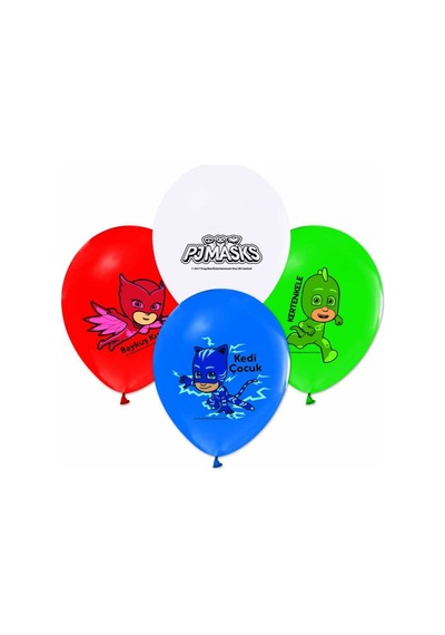 Pijamaskeliler Baskılı Pastel Balon 8'Li